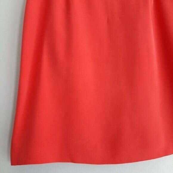 JONES NEW YORK 100% Silk Light Mini Skirt Red Sz M - Picture 4 of 9